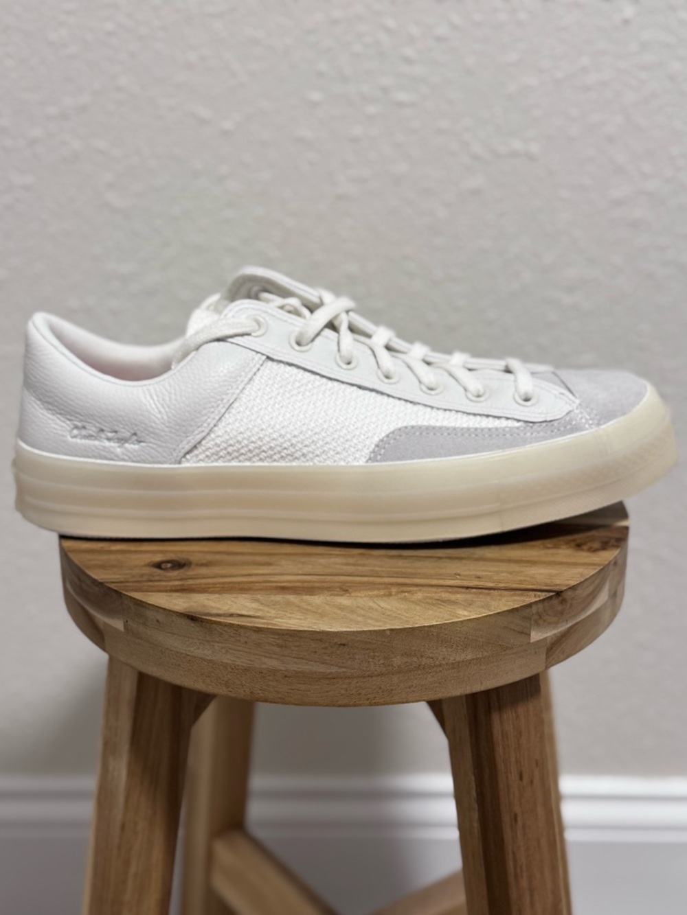 NWT Converse Chuck 70 Marquis OX Vintage White Leather Fossilized Suede 11.5/12